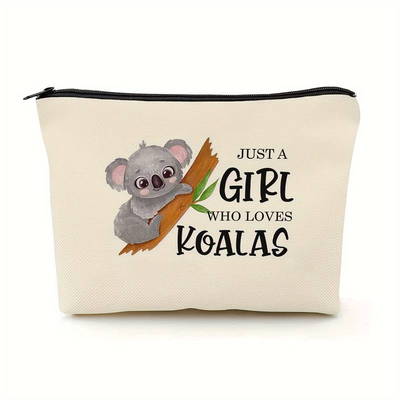 Koalas Gifts For Koala Lovers, Birthday Gift For Best Friend Sister, Koala  Accessories, Animal Lovers Makeup Bag Zipper Purse, Who Loves Koalas Makeup  Bag - Temu New Zealand